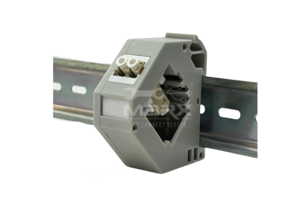 1-1-3.png Din Rail Mount Box 35mm With Short Wing LC Coupler - Multi Mode - Duplex - Baige