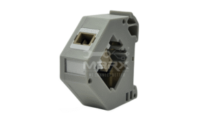 Din Rail Mount Box 35mm With Short Wing SC Coupler - Multi Mode - Simplex - Baige