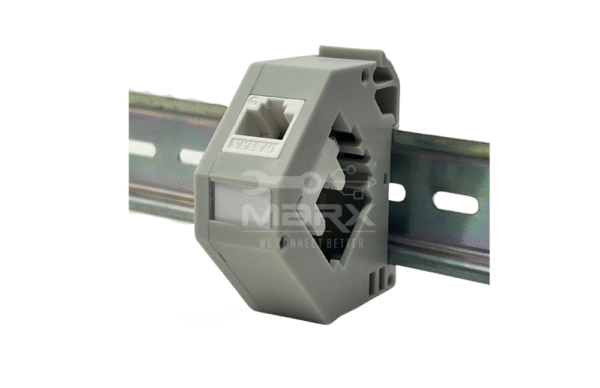 1-2-4.png Din Rail Mount Box - 35mm - Cat - 6A I/O - UTP