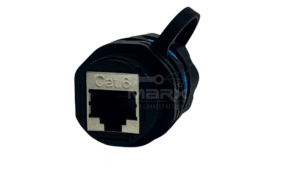 Marx - Made Of Nylon PA66 - M23 Water Proof Tube - IP68 Approved  Built In - RJ45 Cat - 6A Coupler - Blue Ring - No Tube