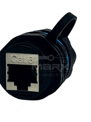 Marx - Made Of Nylon PA66 - M23 Water Proof Tube - IP68 Approved  Built In - RJ45 Cat - 6A Coupler - Blue Ring - No Tube