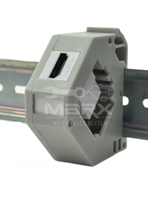 1-4-3.png Din Rail Mount Box - 35mm - Hdmi Keystone (F-F)