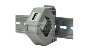 Din Rail Mount Box - 35mm - Usb 2.0v Keystone (AF-AF)