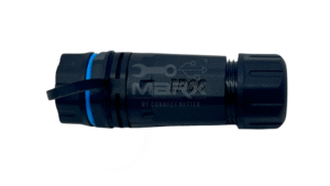 Marx - Made Of Nylon PA66 - M23 Water Proof Tube - IP68 Approved  Built In - RJ45 Cat - 6A Coupler - Blue Ring - Double Tubes