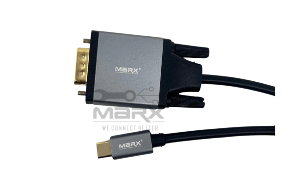 USB C 3.1v To Vga Cable Male - 2mtrs