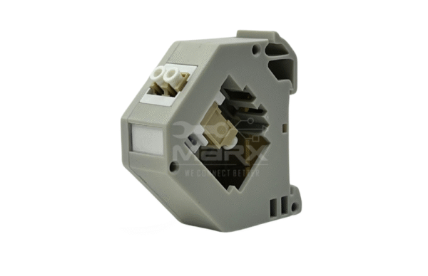 3-1-3-1.png Din Rail Mount Box 35mm With Short Wing LC Coupler - Multi Mode - Duplex - Baige