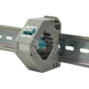 3-3-1-1.png Marx Din Rail Mount Box 35mm With Short Wing SC Coupler - OM3 Mode - Simplex - Aqua Blue