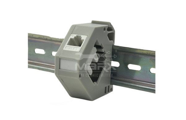 3-9.png Din Rail Mount Box - 35mm - Cat - 6 I/O - UTP