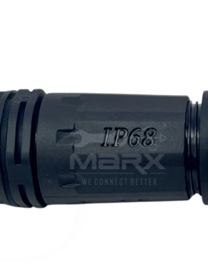 Marx - Made Of Nylon PA66 - M23 Water Proof Tube - IP68 Approved  Built In - RJ45 Cat - 6A Coupler - Orange Ring - Single Tube