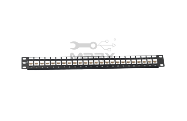 Cat-5e.png 24Port Cat - 5e Loaded Patch Panel - 180°