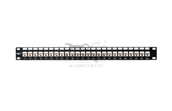 ME-C6-24P-loaded-2.png 24Port Cat - 6 Patch Panel - 180'