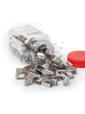 ME-C6-45S-1.png Marx RJ45 Connector - Cat 6 - Shielded (100nos)