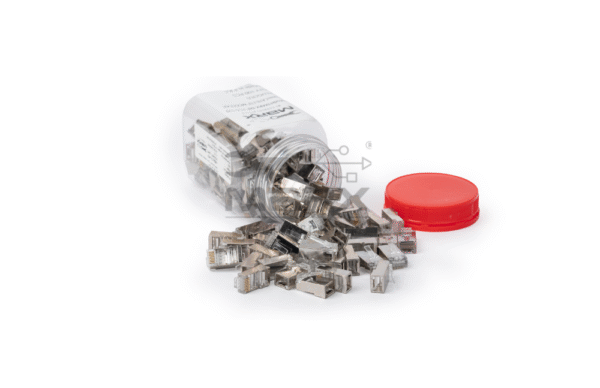 ME-C6-45S-1.png Marx RJ45 Connector - Cat 6 - Shielded (100nos)