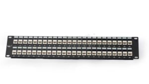 2U - 48Port Cat - 6 loaded Patch Panel - 180°