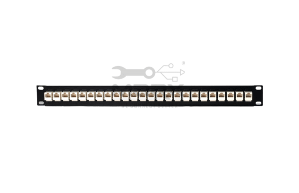 ME-C6LC-24P-1.png 24Port Cat - 6 Loaded Patch Panel - Coupler model