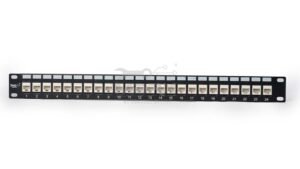 24Port Cat - 6 Loaded Patch Panel - Coupler Model with  Cable Manager