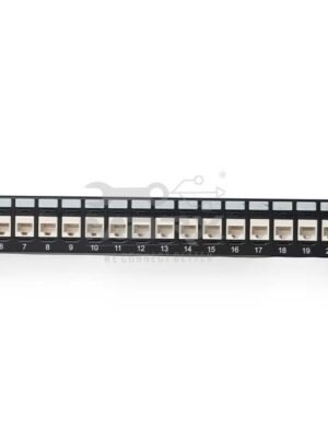 ME-C6LC-24PCM-2-1.jpg 24Port Cat - 6 Loaded Patch Panel - Coupler Model with Cable Manager