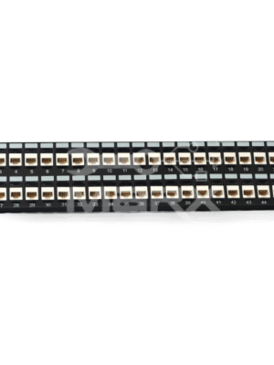 ME-C6LC48P-2U-1.png 2U - 48Port Cat - 6 loaded Patch Panel - Coupler model