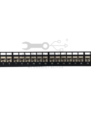 ME-C8LS-24P-1-1.png 24Port Cat - 8 - STP Loaded Patch Panel - 180°