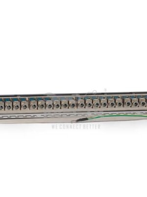 ME-C8LS-24PCM-1-1.jpg 24Port Cat - 8 - STP Loaded Patch Panel - 180° with Cable Manager