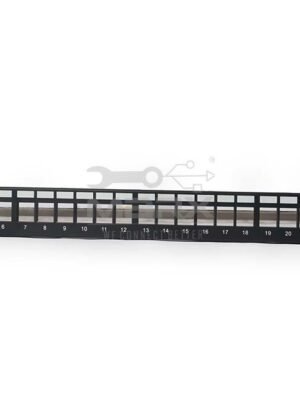 ME-UL-24PCM-1-1-2.jpg 24-Port Unloaded Patch Panel with Cable Manager