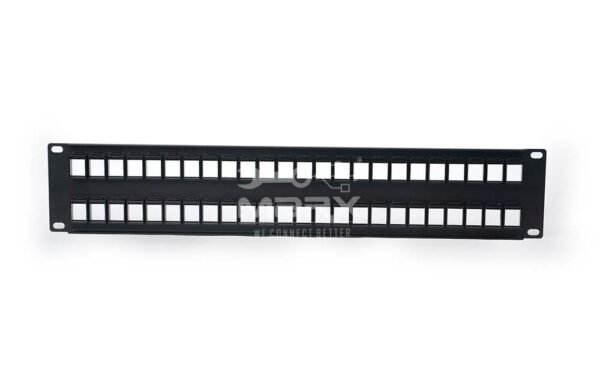 ME-UL-48P-2U-2-2-1.jpg 2U - 48Port Unloaded Patch Panel
