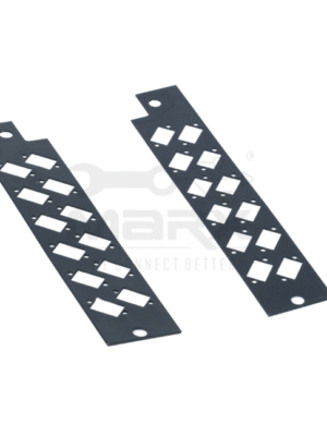 MF-BP-PP-SC-S-12H-1.png Black Plate For Link Basic Patch Panel - SC - Duplex - 8 Holes