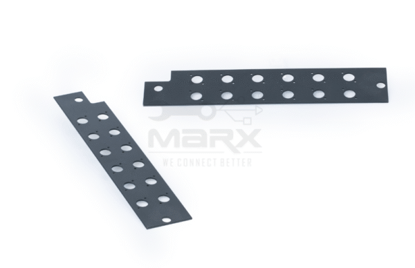 MF-BP-PP-ST-12H-1.png Black Plate For Link Basic Patch Panel - ST - 12 Holes