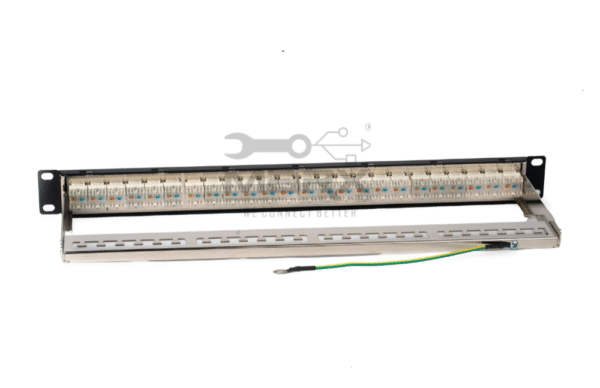 Untitled-design-6-1.png 24Port Cat - 6 Loaded Patch Panel - 180° with Cable Manager